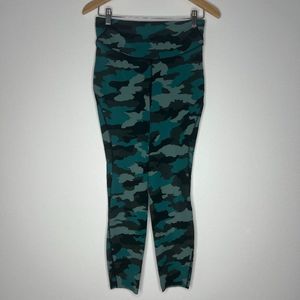 Lululemon Base Pace High Rise Running Tight 25" Heritage 365 Camo Green Teal  8